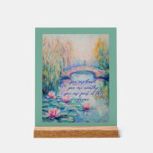 Je bent geliefd Monet geïnspireerd acryl teken Acryl Bord (Voorkant)