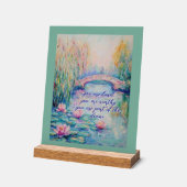 Je bent geliefd Monet geïnspireerd acryl teken Acryl Bord (Hoek)