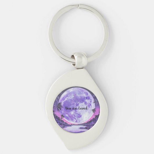 Je bent geliefd - Moon Acrylic Award Sleutelhanger (Voorkant)