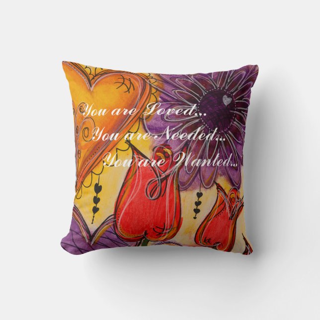 Je bent geliefd, nodig en gezochte piloot kussen (Voorkant)