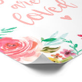 Je Bent Geliefd Nursery Kunstprint Poster (Hoek)