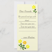 Je bent geliefd om wie je bent Geel (Achterkant)