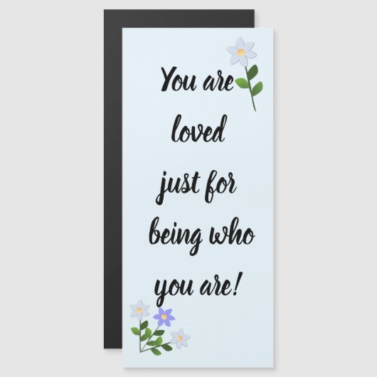 Je bent geliefd omdat je bent wie je bent Blauwe K (Voorkant / Achterkant)