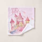 Je bent geliefd paleis op de Pink Cloud Bad Handdoek (Wasdoekje)