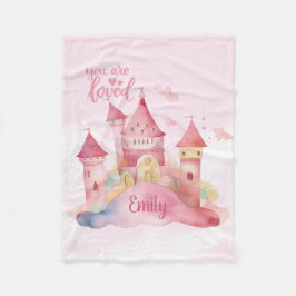 Je bent geliefd paleis op de Pink Cloud Fleece Deken