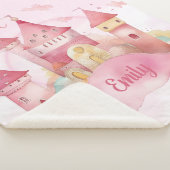 Je bent geliefd paleis op de Pink Cloud Sherpa Deken (3/4)