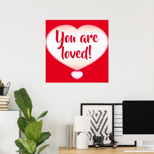 Je bent geliefd! Poster (Thuiskantoor)