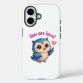 Je bent geliefd - Schattigee affirmatie Hoesje (Achterkant)