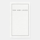 Je bent geliefd servet (Voorkant)