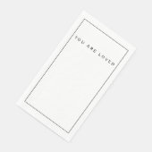 Je bent geliefd servet (Hoek)