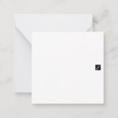 Je bent geliefd - Valentijnsdag Kaart Notitiekaartje (Achterkant)