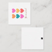 Je bent geliefd - Valentijnsdag Kaart Notitiekaartje (Voorkant / Achterkant)