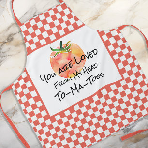 Je bent geliefd van mijn hoofd tomaten schort