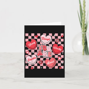 Je Bent Geliefd Waardig Genoeg Candy Heart Leraar Kaart