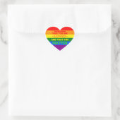 Je bent geliefd You matter (LGBT-vlaghart) Hart Sticker (Tas)