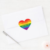 Je bent geliefd You matter (LGBT-vlaghart) Hart Sticker (Envelop)