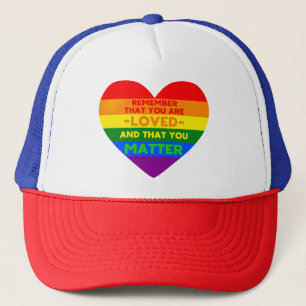 Je bent geliefd You matter (LGBT-vlaghart) Trucker Pet