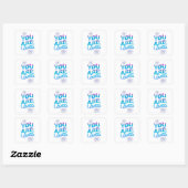 JE BENT GELOOFD VIERKANTE STICKER (Vel)
