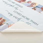 Je bent gemist 10 foto-grensblauwe herinnering sherpa deken (3/4)