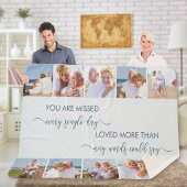 Je bent gemist 10 foto-grensblauwe herinnering sherpa deken