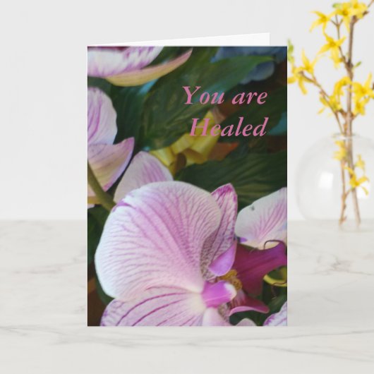 Je bent genezen kaart (Gele Bloem)