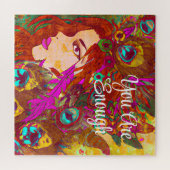 Je bent genoeg Abstracte kunst | Vrouwen met veren Legpuzzel (Horizontaal)