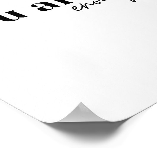 Je bent genoeg | Bevestiging poster (Hoek)