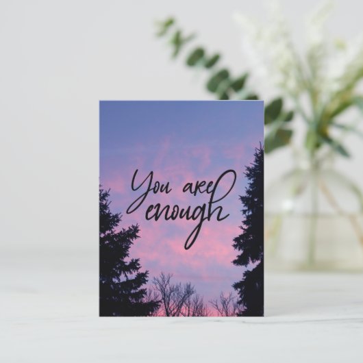 Je bent genoeg briefkaart (Staand voorkant)