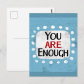 Je bent genoeg Briefkaart (Voorkant / Achterkant)