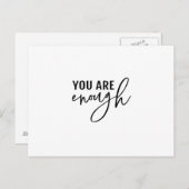 Je bent genoeg briefkaart (Voorkant / Achterkant)