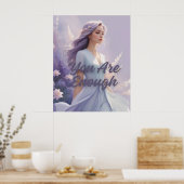 Je bent genoeg citaat muurkunst poster (Keuken)