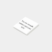 Je bent genoeg - Custom Self-Love Sticky Note (Schuin)