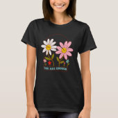 Je bent genoeg Daisy Flowers Retro Groovy 70s Ment T-shirt (Voorkant)