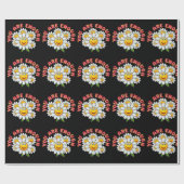 Je bent genoeg Daisy lachende gezichten Cadeaupapier (Vlak)