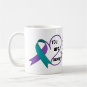 "Je bent genoeg" Genezing Hoop Minimalistische Quo Koffiemok (Links)