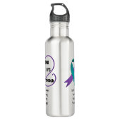 "Je bent genoeg" Genezing Hoop Minimalistische Quo Waterfles (Achterkant)