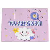 Je bent genoeg geschenktas - Schattigee Cloud & Fl Groot Cadeauzakje (Voorkant)