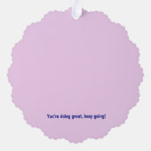 Je bent genoeg geschulpte Ornament - Happy Cloud & (Achterkant)