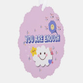 Je bent genoeg geschulpte Ornament - Happy Cloud & Kaart (Rechts)