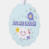 Je bent genoeg geschulpte Ornament - Happy Cloud & Kaart (Links)
