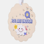 Je bent genoeg geschulpte Ornament - Happy Cloud & Kaart (Links)