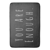 JE BENT GENOEG | Inspirerend Word Art Graphic Badmat (Voorkant Verticaal)