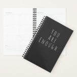JE BENT GENOEG | Inspirerend Word Art Graphic Planner<br><div class="desc">Je bent genoeg | Een motivatie,  inspirerend en bemoedigend gezegde in de minimalistische moderne typografie van handschrift.</div>