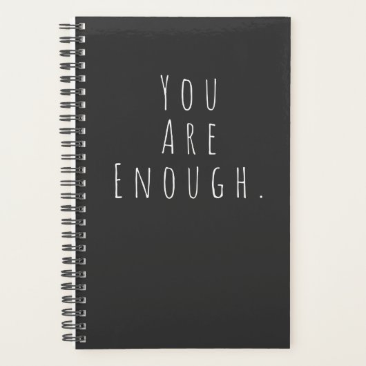 JE BENT GENOEG | Inspirerend Word Art Graphic Planner (Voorkant)