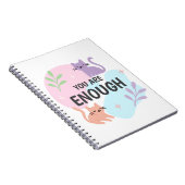 Je bent genoeg kattenbevestiging notitieboek (Rechterzijde)