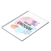 Je bent genoeg kattenbevestiging notitieboek (Linkerzijde)