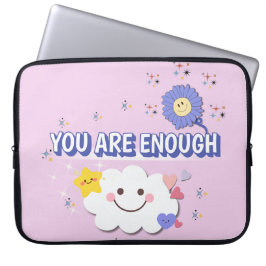 Je bent genoeg laptophoes - Lavender Love Editi Laptop Sleeve