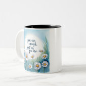 Je bent genoeg - Mindful Healing Quote Mok (Voorkant links)