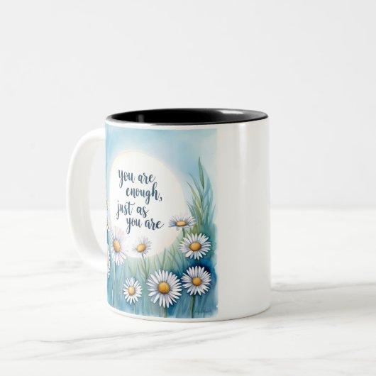 Je bent genoeg - Mindful Healing Quote Mok (Voorkant links)