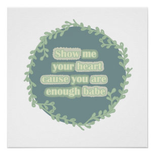 Je bent genoeg! perfect poster